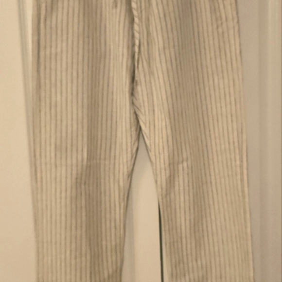 rag & bone Natural Stripe Tie Straight Pant Linen Blend 29 - Picture 5 of 14